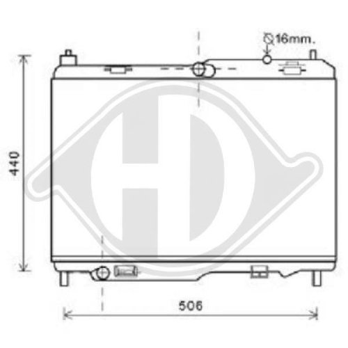 DIEDERICHS Radiateur, refroidissement du moteur DIEDERICHS Climate