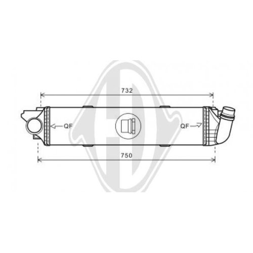DIEDERICHS Intercooler, inlaatluchtkoeler DIEDERICHS Climate