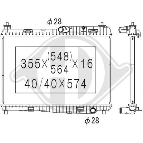 DIEDERICHS Radiator, engine cooling DIEDERICHS Climate