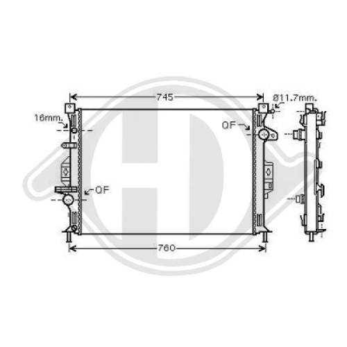 DIEDERICHS Radiator, engine cooling DIEDERICHS Climate