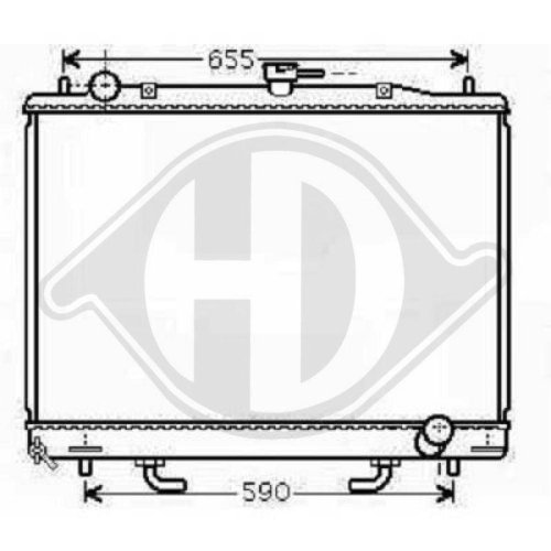 DIEDERICHS Radiador, refrigeración del motor