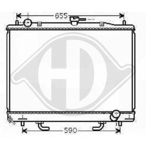 DIEDERICHS Radiador, refrigeración del motor