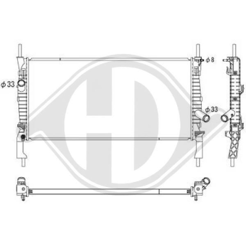 DIEDERICHS Radiator, engine cooling DIEDERICHS Climate