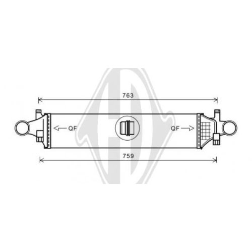DIEDERICHS Intercooler, inlaatluchtkoeler DIEDERICHS Climate
