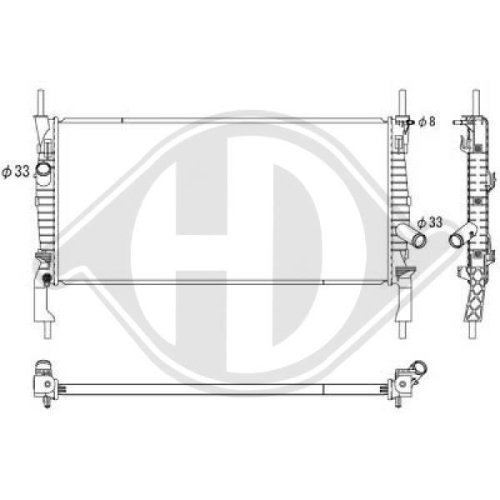 DIEDERICHS Radiator, engine cooling DIEDERICHS Climate