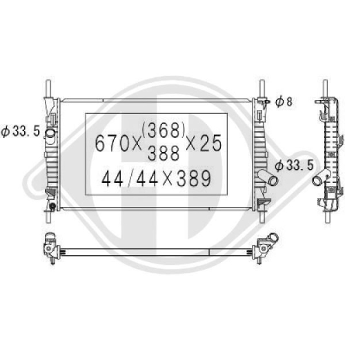 DIEDERICHS Radiator, engine cooling DIEDERICHS Climate