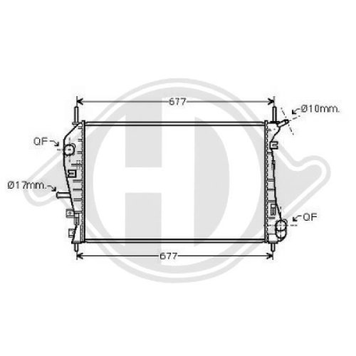 DIEDERICHS Radiator, engine cooling DIEDERICHS Climate