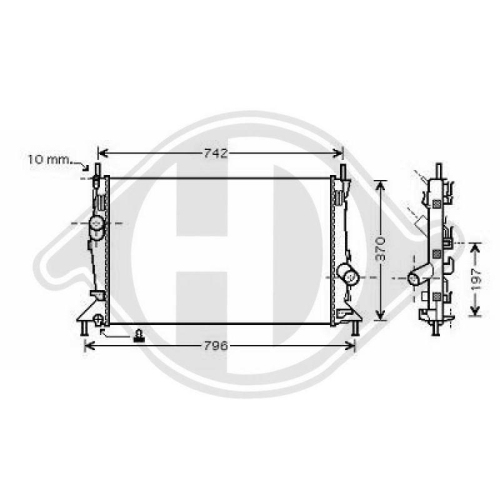 DIEDERICHS Radiateur, refroidissement du moteur DIEDERICHS Climate