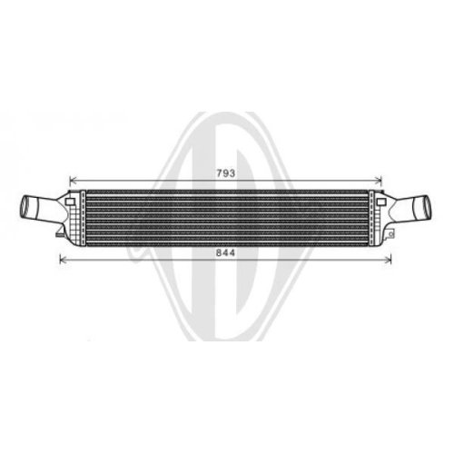 DIEDERICHS Intercooler, inlaatluchtkoeler DIEDERICHS Climate