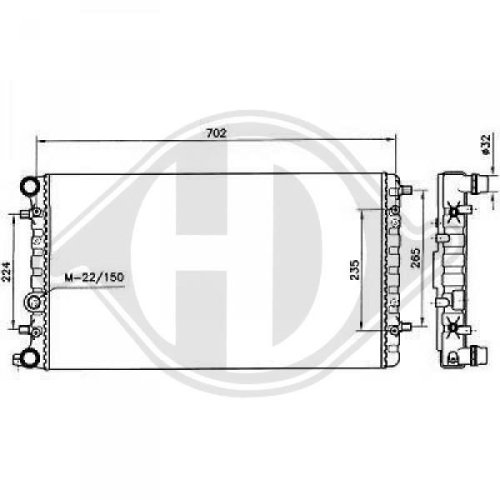 DIEDERICHS Radiator, engine cooling DIEDERICHS Climate