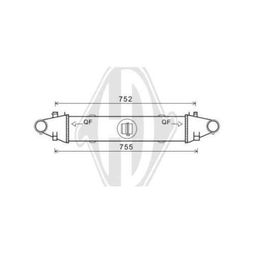 DIEDERICHS Intercooler, inlaatluchtkoeler DIEDERICHS Climate