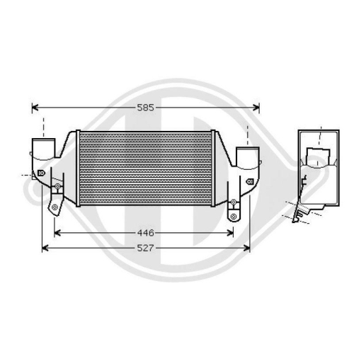 DIEDERICHS Intercooler, inlaatluchtkoeler DIEDERICHS Climate