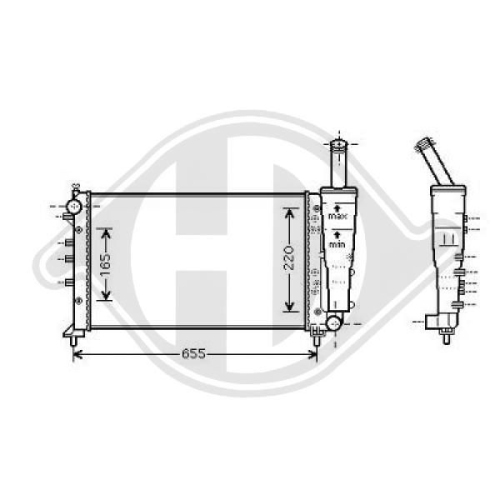 DIEDERICHS Radiator, engine cooling DIEDERICHS Climate