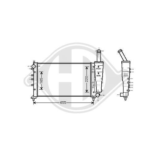 DIEDERICHS Radiateur, refroidissement du moteur DIEDERICHS Climate