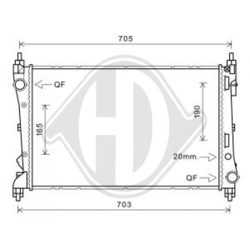 DIEDERICHS Radiator, engine cooling DIEDERICHS Climate