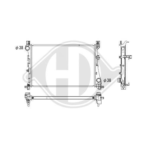 DIEDERICHS Radiator, engine cooling DIEDERICHS Climate