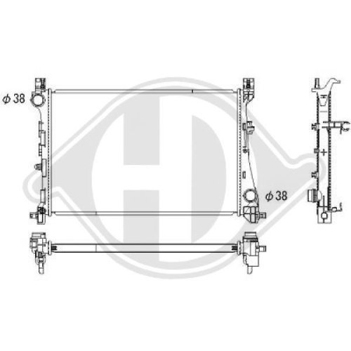 DIEDERICHS Radiator, engine cooling DIEDERICHS Climate