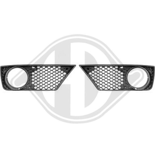 DIEDERICHS Grelha de ventilador, pára-choques HD Tuning