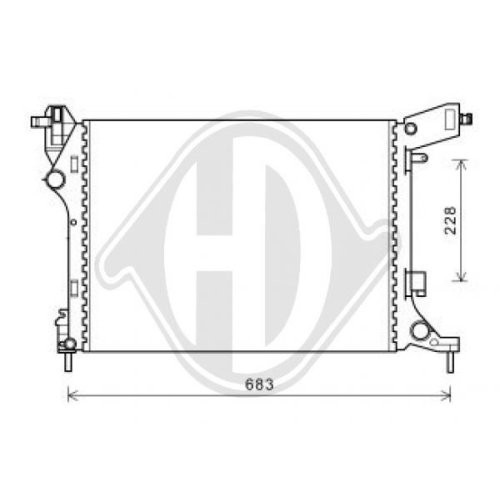 DIEDERICHS Radiator, engine cooling DIEDERICHS Climate