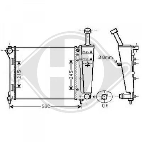 DIEDERICHS Radiator, engine cooling DIEDERICHS Climate