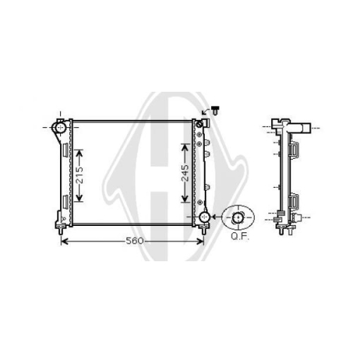 DIEDERICHS Radiator, engine cooling DIEDERICHS Climate