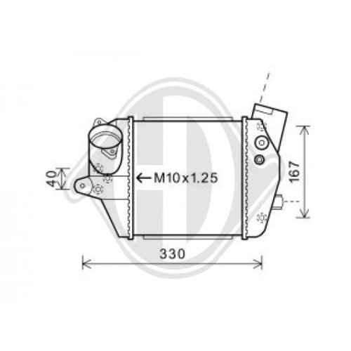 DIEDERICHS Intercooler, inlaatluchtkoeler DIEDERICHS Climate