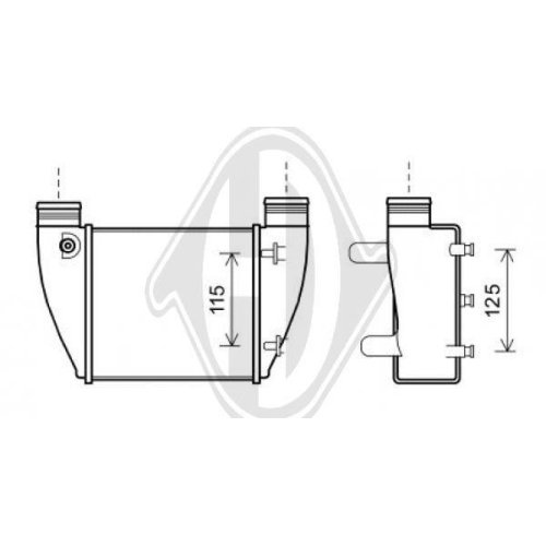 DIEDERICHS Intercooler, échangeur DIEDERICHS Climate