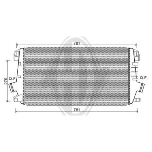 DIEDERICHS Intercooler, inlaatluchtkoeler DIEDERICHS Climate