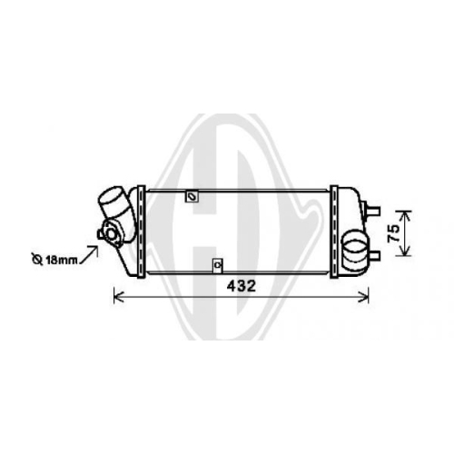 DIEDERICHS Intercooler, inlaatluchtkoeler DIEDERICHS Climate