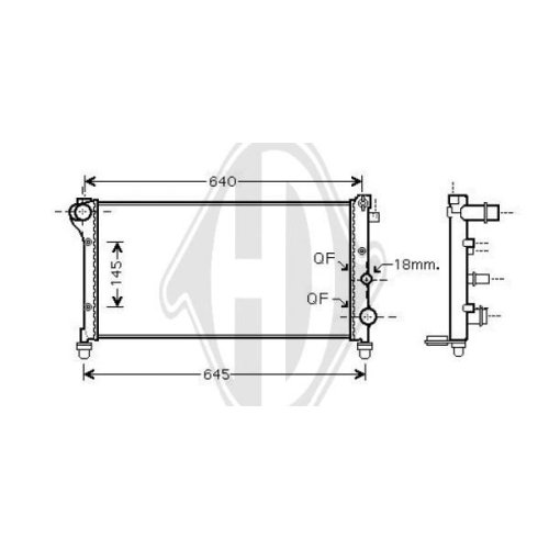 DIEDERICHS Radiator, engine cooling DIEDERICHS Climate