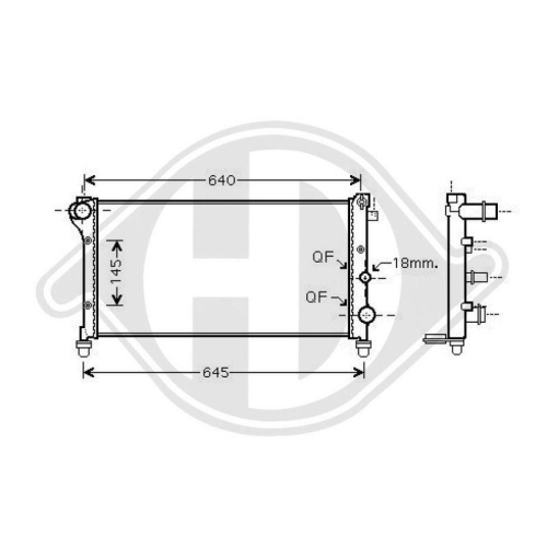 DIEDERICHS Radiateur, refroidissement du moteur DIEDERICHS Climate