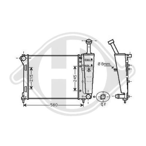 DIEDERICHS Radiador, refrigeración del motor DIEDERICHS Climate