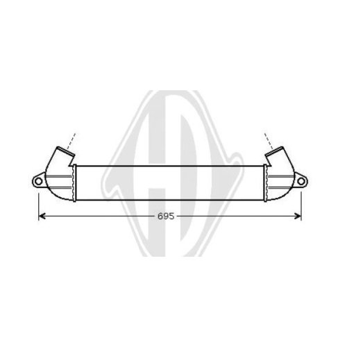 DIEDERICHS Intercooler, inlaatluchtkoeler DIEDERICHS Climate