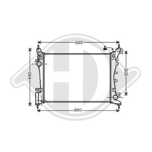 DIEDERICHS Radiator, engine cooling DIEDERICHS Climate