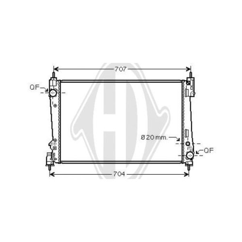DIEDERICHS Radiator, engine cooling DIEDERICHS Climate