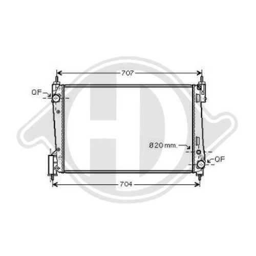 DIEDERICHS Radiator, engine cooling DIEDERICHS Climate