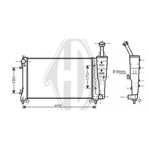 DIEDERICHS Radiator, engine cooling DIEDERICHS Climate