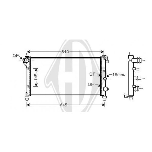 DIEDERICHS Radiator, engine cooling DIEDERICHS Climate