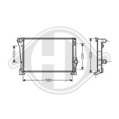 DIEDERICHS Radiator, engine cooling DIEDERICHS Climate