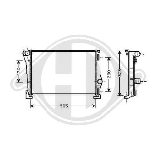 DIEDERICHS Radiador, refrigeración del motor DIEDERICHS Climate
