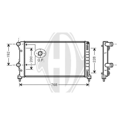 DIEDERICHS Radiateur, refroidissement du moteur DIEDERICHS Climate