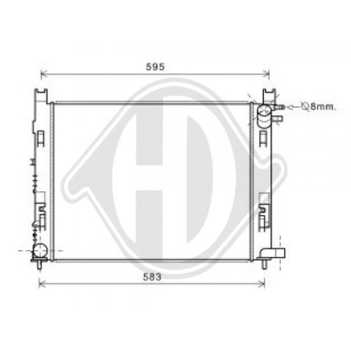 DIEDERICHS Radiator, engine cooling DIEDERICHS Climate