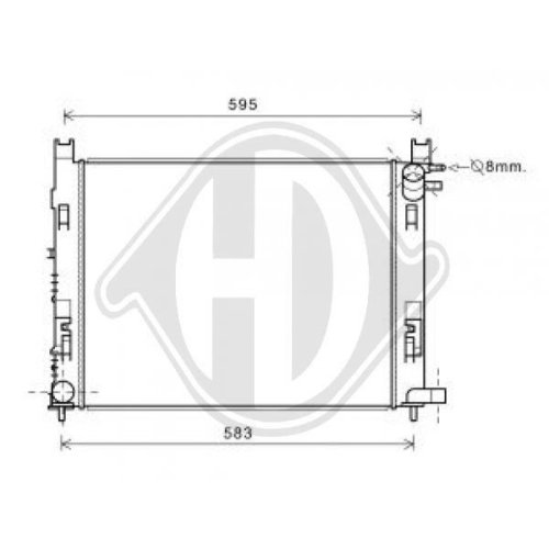 DIEDERICHS Radiador, refrigeración del motor DIEDERICHS Climate