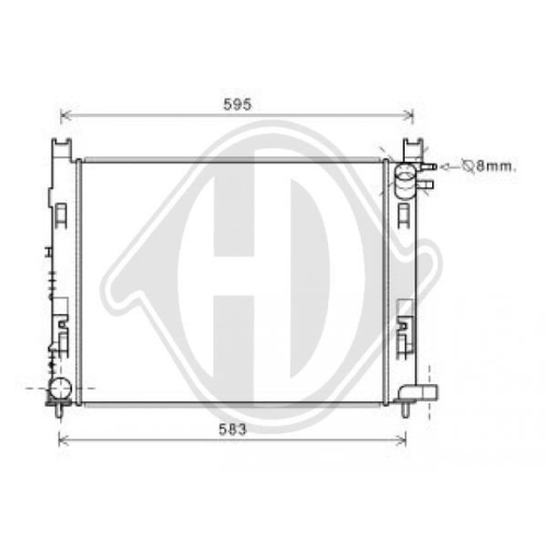 DIEDERICHS Radiator, engine cooling DIEDERICHS Climate