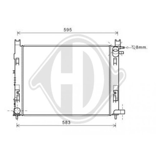 DIEDERICHS Radiator, engine cooling DIEDERICHS Climate