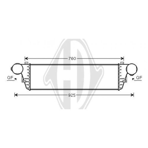 DIEDERICHS Intercooler, inlaatluchtkoeler DIEDERICHS Climate