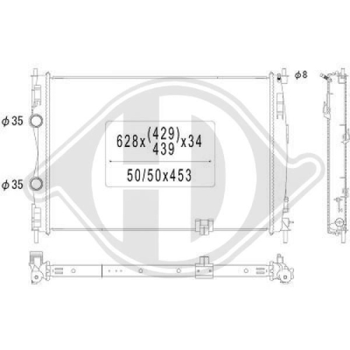 DIEDERICHS Radiator, engine cooling DIEDERICHS Climate