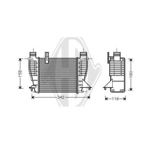 DIEDERICHS Intercooler, échangeur DIEDERICHS Climate