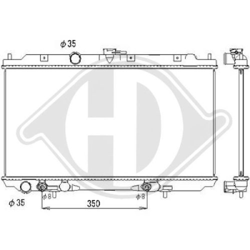 DIEDERICHS Radiator, engine cooling DIEDERICHS Climate