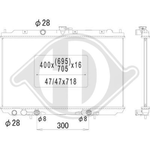 DIEDERICHS Radiator, engine cooling DIEDERICHS Climate